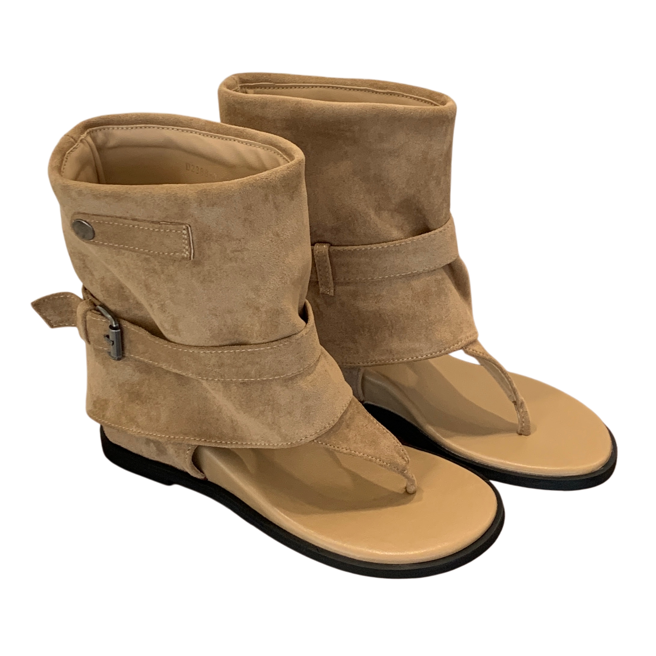 French Style Hidden Wedge Ankle Boots 2026 New Summer Sandals Vacation Style with Dress Short Boots