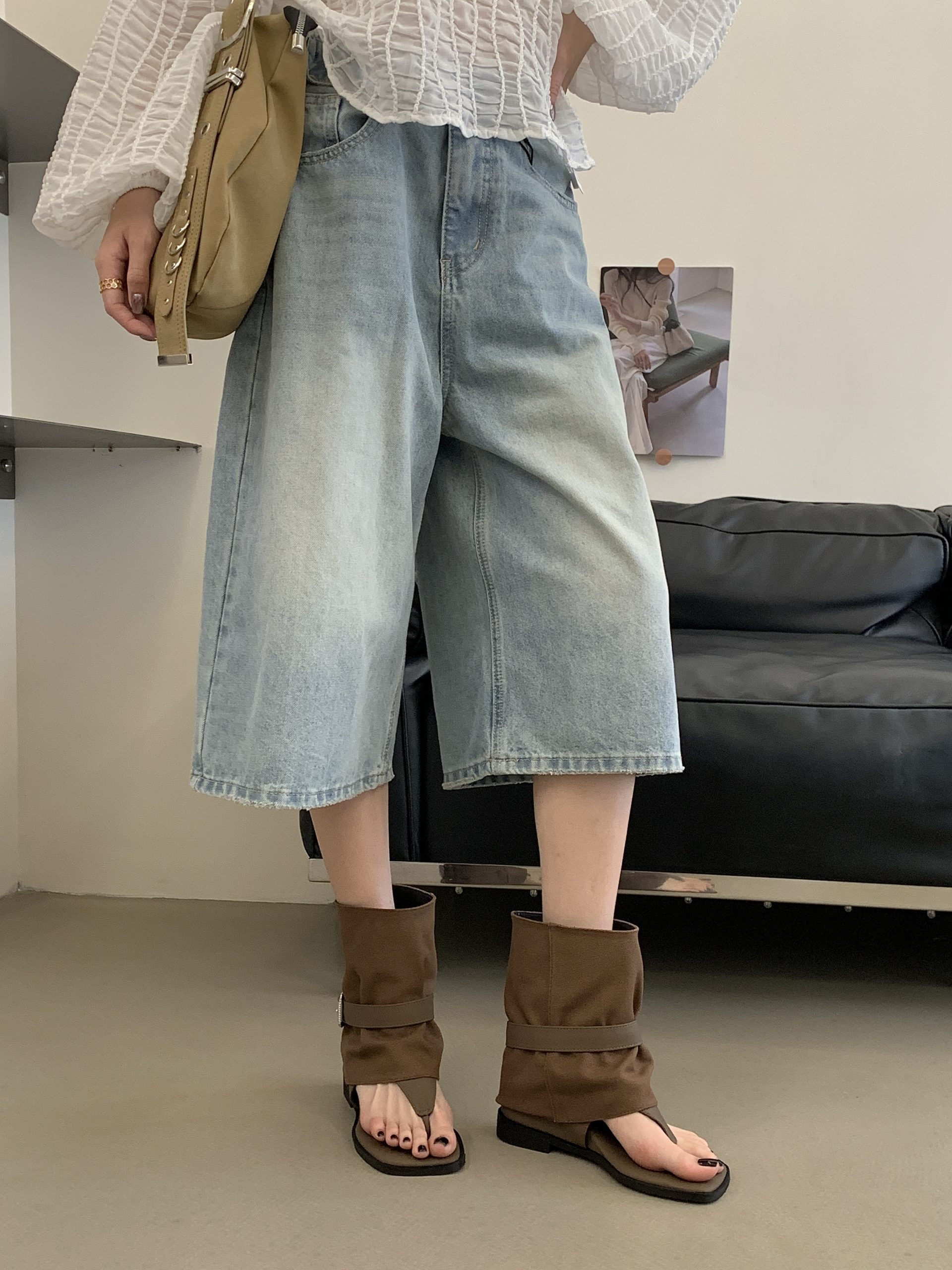 French Style Hidden Wedge Summer Boots 2026 New Women's Sandals Vacation Dress Boots