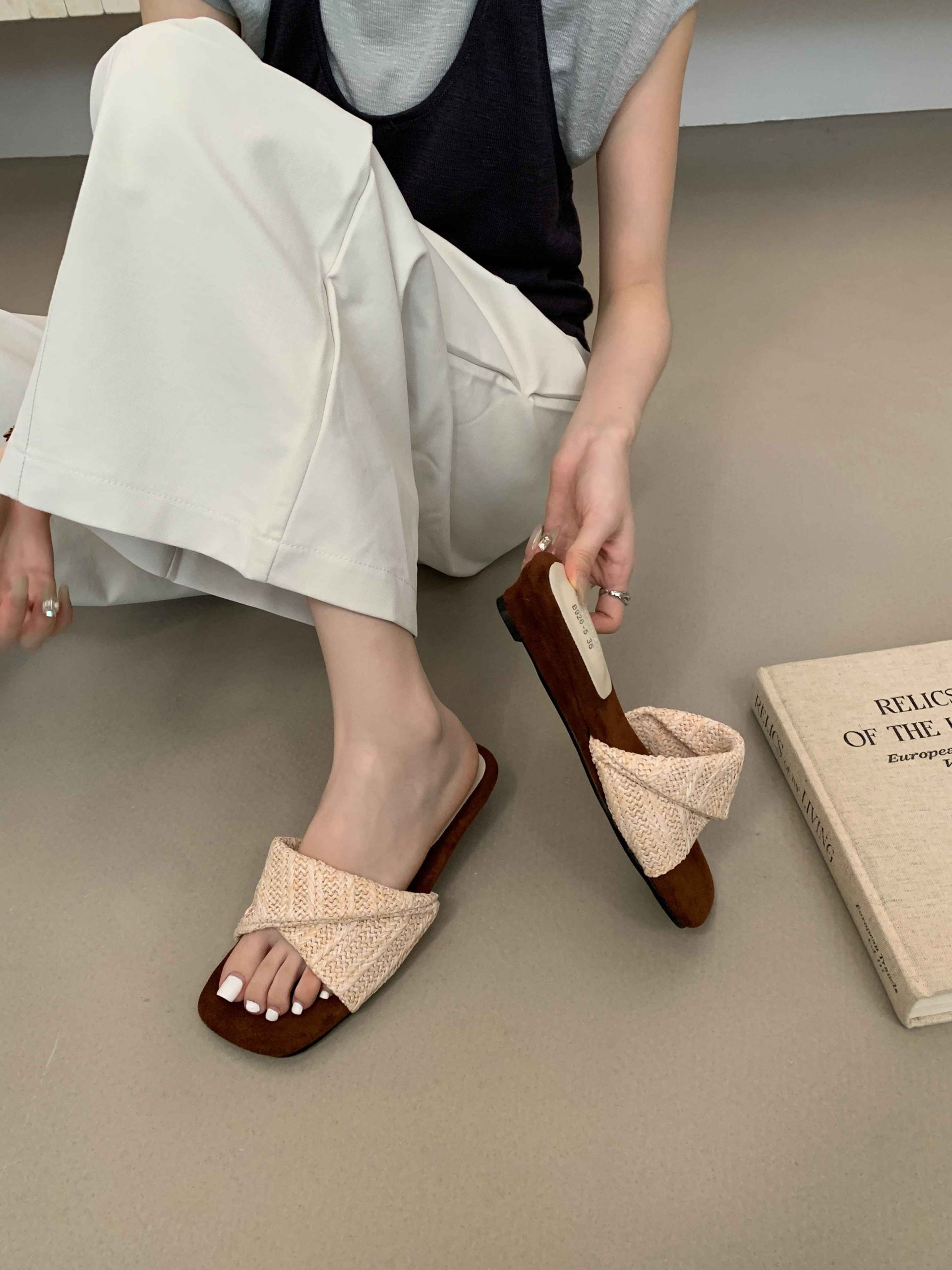 in-you-womens-woven-wedge-slippers-2026-summer-new-style-korean-fashion-retro-square-toe-casual-sandals_2 IN YOU Women's Woven Wedge Slippers 2026 Summer New Style Korean Fashion Retro Square Toe Casual Sandals
